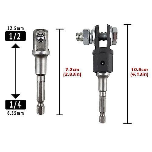 1\"/2\" Sakseløfter Adapter og Topnøgle Adapter Krom Vanadium Stål Saks