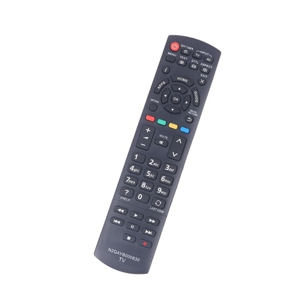 QD-N2QAYB000830 Fjernkontroll Erstatning for Panasonic LED TV N2QAYB Svart One Size Svart Black One Size