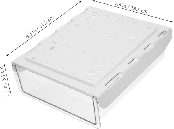 Förvaringslåda för skrivbord - Dold låda - Ingen stansning - Stor kapacitet - 1-pack