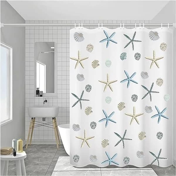 Duschdraperi, 200*220 cm Vattentätt Duschdraperi Mot Mögel