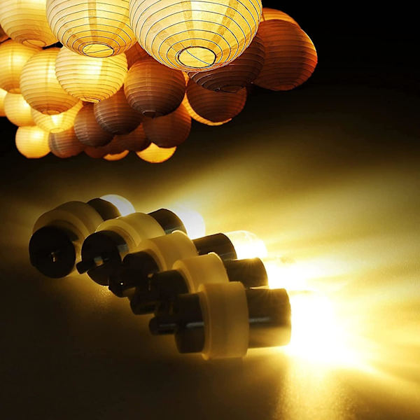 LED-ballonlamper, 30 stk. mini LED-lygter, batteridrevne miniature LED-lamper til papirlygter, balloner, gør-det-selv-modeller til Halloween og jul
