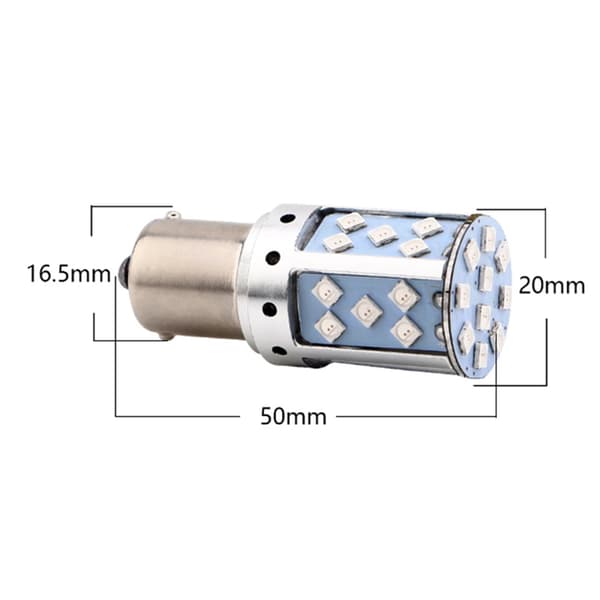 LED-pære til baklys, blinklys (ingen hyperblink). (Gul/Ambe) 2-pak.