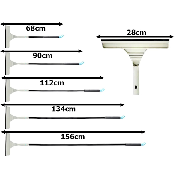 Telescopic Window Cleaning Brush – 68–156 cm