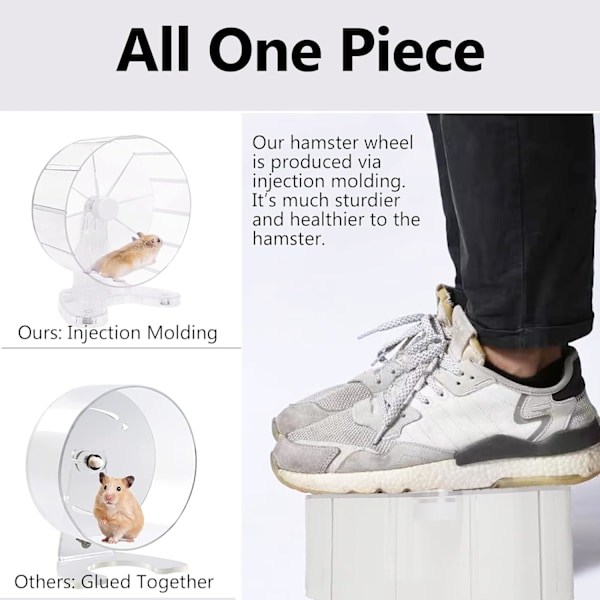 QSN_Hi-ERA Supertyst Hamsterhjul, 8,5 tum/21,5 cm