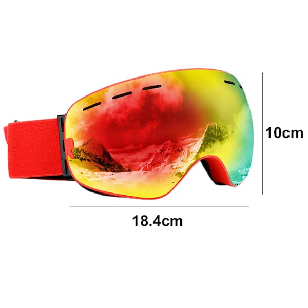 QD-Stor pallomainen peili, tuulenpitävät cocker-myopia-lasit laskettelulasit