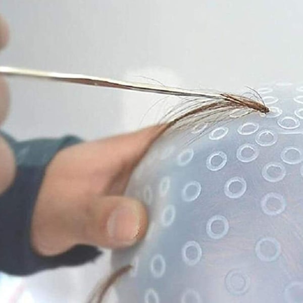 [QD]TG Silikonhette for Striper Heklet, Gjenbrukbar Silikonhette Hvit