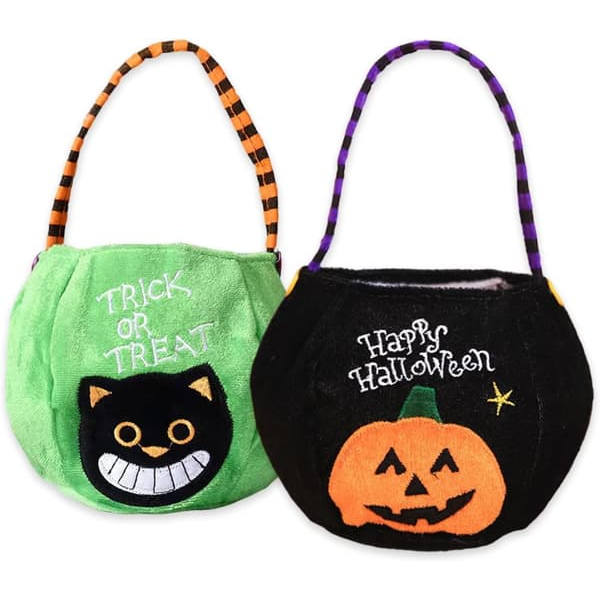 Reusable Halloween-Themed Candy Bags - 2-Pack