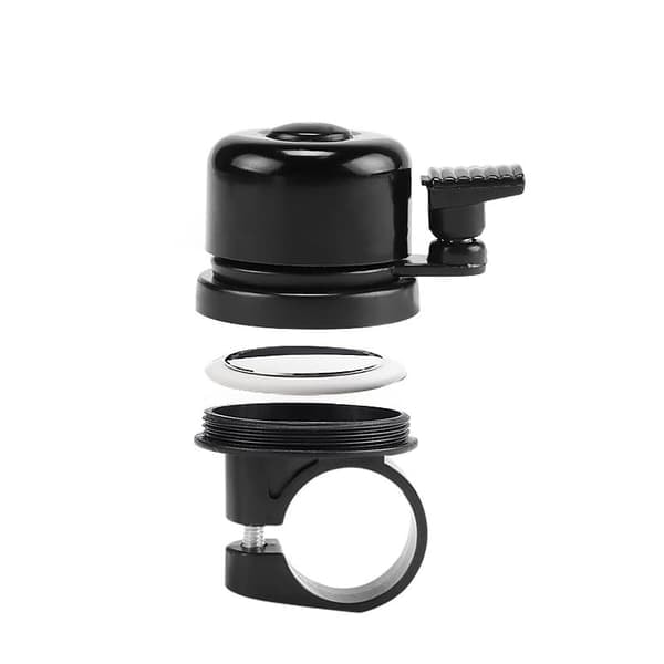 Cykelringeklokke med Airtag-holder Sort 22,2 mm_qq