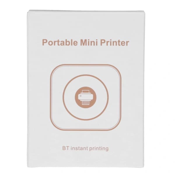 Mini tulostin Valkoinen Mini taskutulostin Bluetooth Terminen etiketti P
