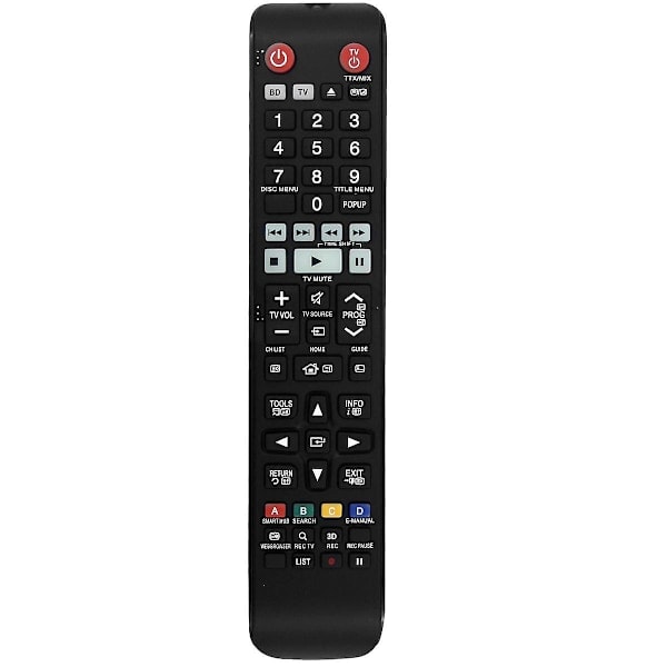 QD-Erstatningsfjernbetjening AK59-00176A til Samsung Blu-ray-afspiller BD-H8500 BDH8900A/XY BD-H8500A/XY BD-H8900A/XY [DB] Sort