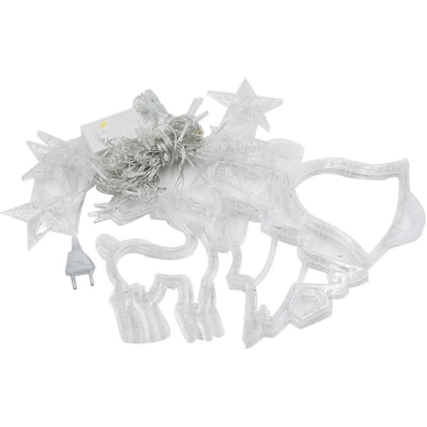 6 stk. Sugekop Lysstreng, Sugekop Lysstreng Vindue, Sugekop Lysstreng, Sugekop Lysstreng Jul, LED Sugekop Jul, Sugekop LED