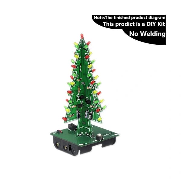 DIY Julgranar Lödningsprojekt, 3D Julgranar LED-kit DIY Elektronik-kit Lödningsset