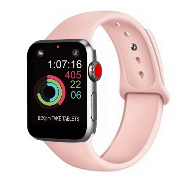 [QD] Urheiluranneke yhteensopiva 38-40 mm kellon kanssa, pehmeä silikoninen korvausranneke, urheiluranneke yhteensopiva iWatch Series 5/4/3/2/1 kanssa, S/M, M/L-hiekkajauhe