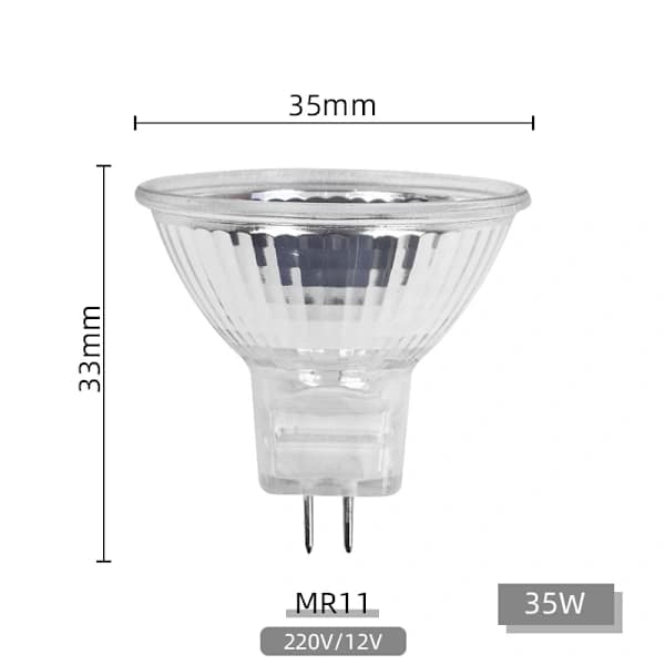 12V 35W Halogenlamper GU5.3 Spot Base Varmhvit, Dimbar, 6-pakning 35W