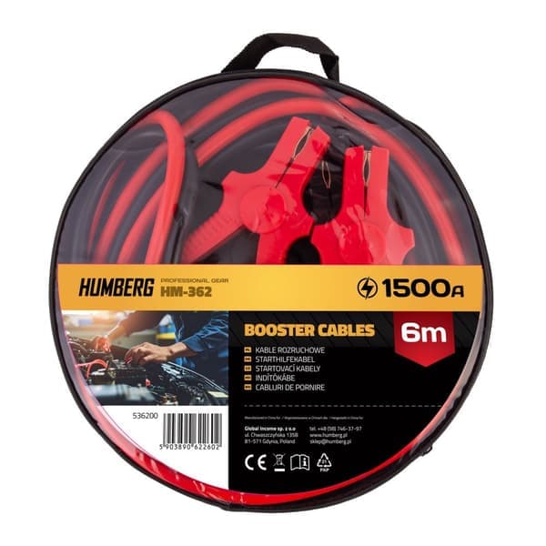 Startkabler 6m 1500A HM-362 Humberg