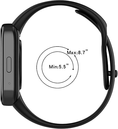 Udskiftningsurrem - med Redmi Watch 3/3 Elite/3 Active silikonerem - Sort