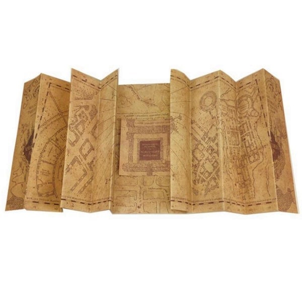 QD-Harry Potter Marauders Map, Hogwarts Wizarding World Collection Gåva för fans och barn