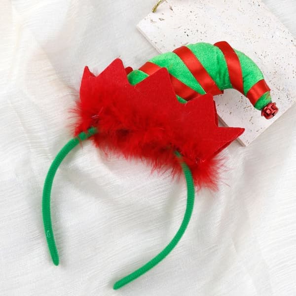 Tomteluva Hårband - 1 st Grön - Festlig Juldekoration