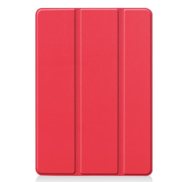 \"QD\" Apple iPad 10.2 2021/2020/2019 Ohut kolmiosainen suojakotelo - Punainen