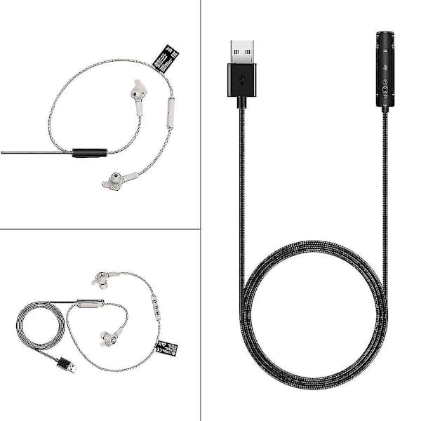 Robust USB-ladekabel til Bang&olufsen Beoplay E6 trådløse hovedtelefoner_QF
