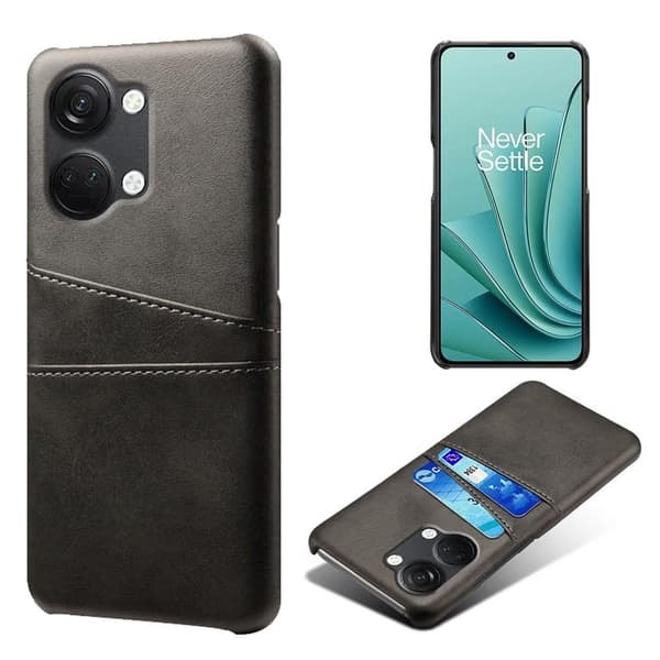 \"QD\" OnePlus Nord 3 Kuori korttipaikalla - Musta