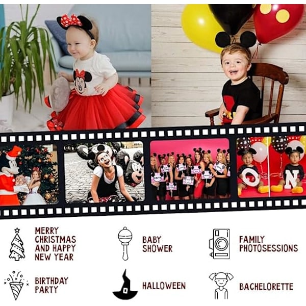 Sæt med 4 Mickey Mouse Ører Hårbøjle Minnie Mouse Ører Hårbøjle Kvinder Piger_QF