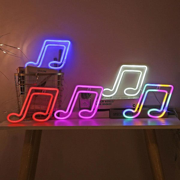 Musikknot Neonlys