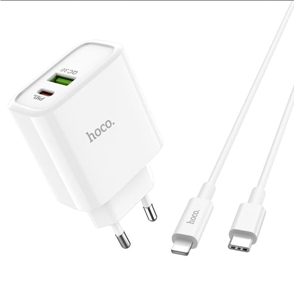 Ekstremt hurtig oplader til iPhone TypeC til Lightning QC 3.0-18W_qq