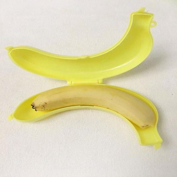 3 st Söt Banana Case Protector Box Trip Container Outdoor Frukt Banan Förvaringshållare