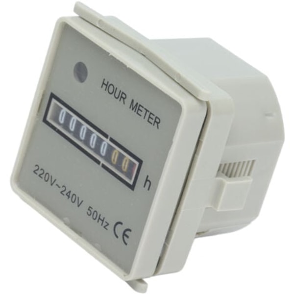 QU/Time tæller Mekanisk time tæller Industriel timer med indikator HM‑2/UWZ48 220‑240V 0.3W