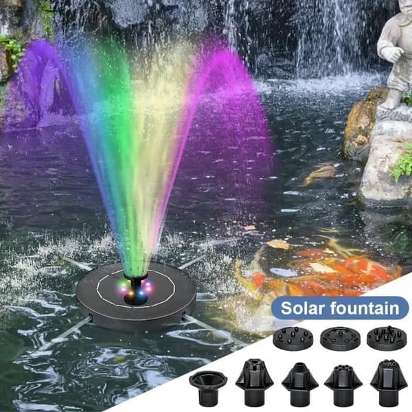 Fontän - Solcellsfontän / Vattenfontän Solcell - 16 cm