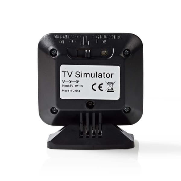 TV-simulaattori | USB-virta | Sisäkäyttöön | Musta