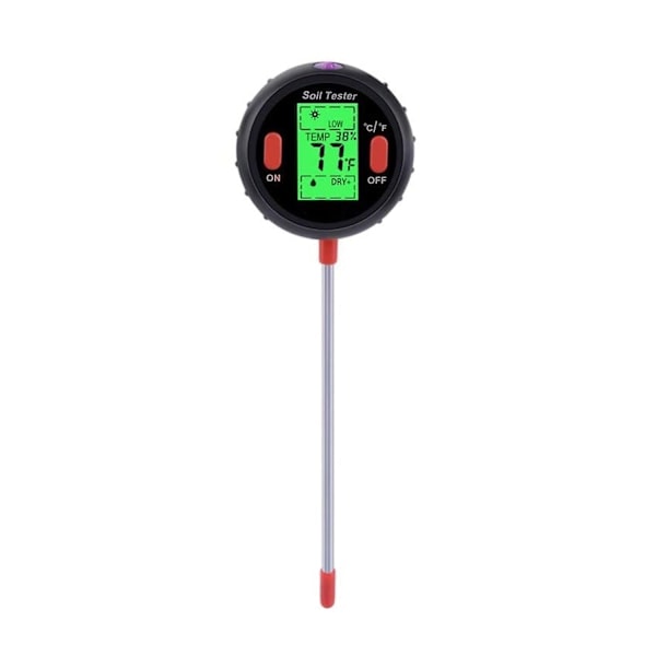 \"QD\" Jordtester Multifunktion Stor Skærm Elektronisk Digital Display Jordfugtighed PH Temperatur I