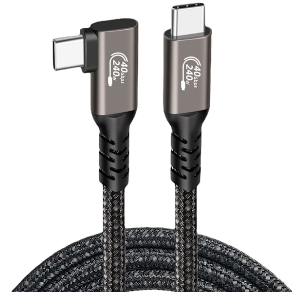USB4-datakabel - Grå metal 1 m˜QD