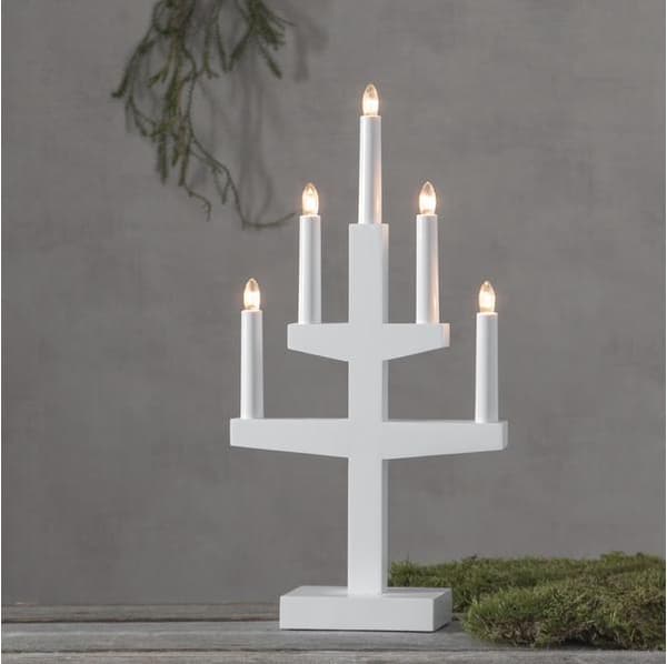 QQ-Lysestake Trapp Hvit