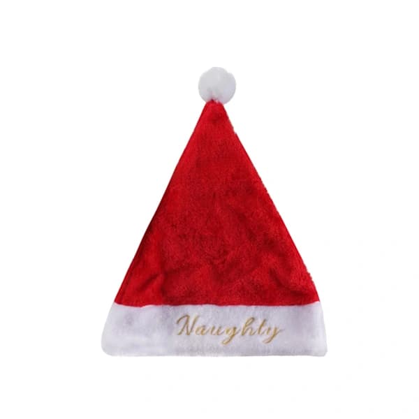 Brodert julehatt Juldekorativ julehatt (stiv)