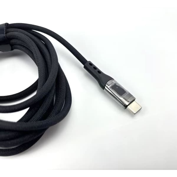 USB-C PD Snabbladdningskabel 100 W Svart 3 m_qq