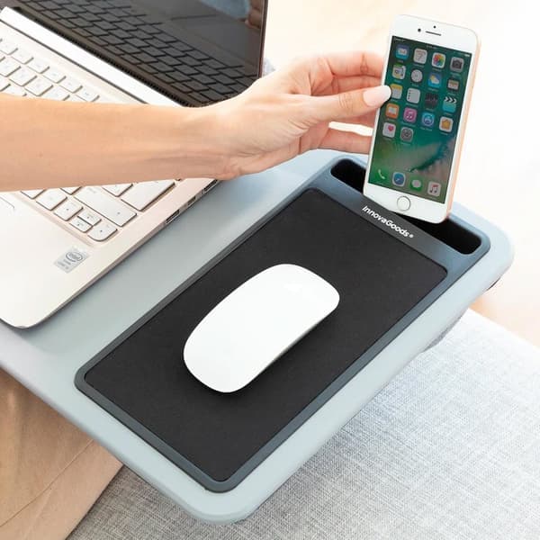 Laptopbord med pude og indbygget musemåtte