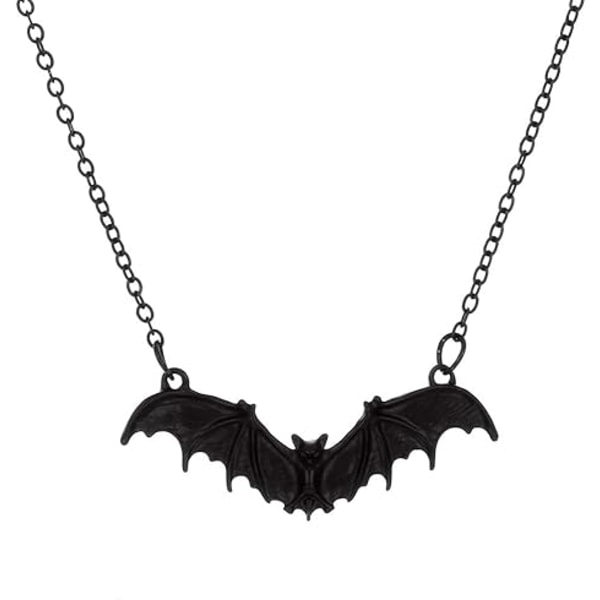 QU)Halloween Herr Vintage Pääkallo Lepakko Kaulakoru