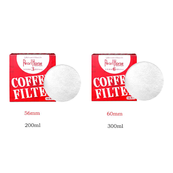 100 stk Runde Kaffefilterpapir Moka Pot Kaffemaskine Filter 60mm