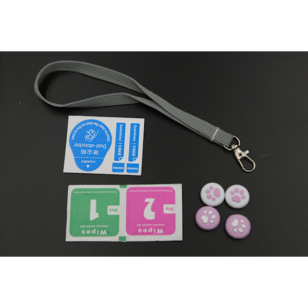 INF Switch OLED-etui med tilbehør Rosa/Blå 8 deler