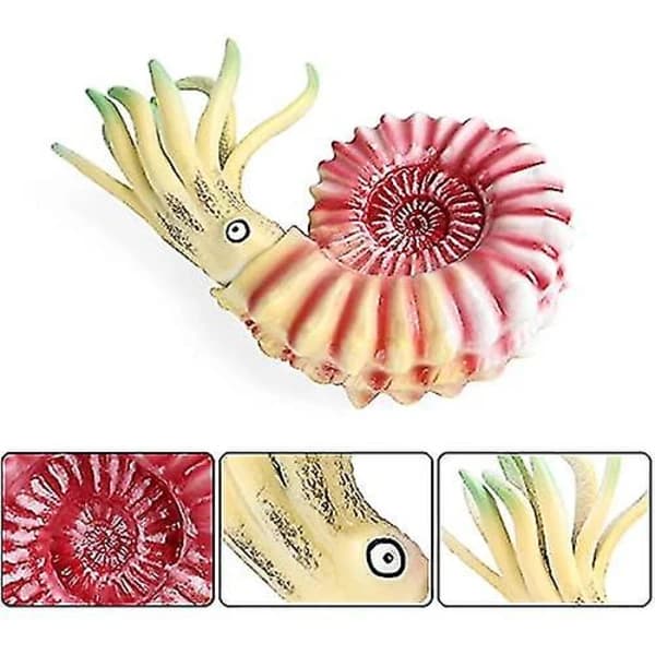 Stor Nautilus af plast, forhistorisk havdyr (Pink)