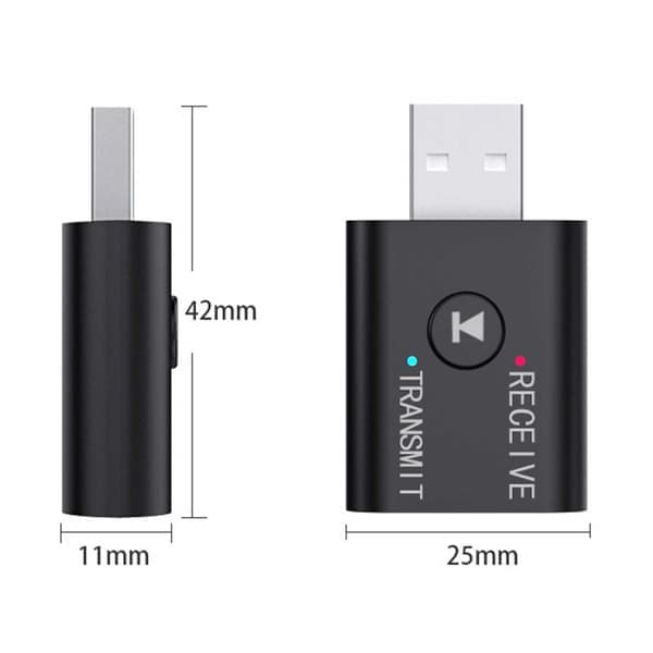 Bluetooth-adapter Sender Mottaker for Trådløs Musikk 3,5mm AUX