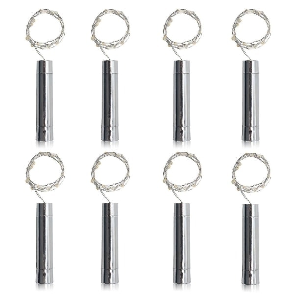 8-pack 20 LED Korklampor för Vinflaskor AA Batteridriven 2 Meter_QF