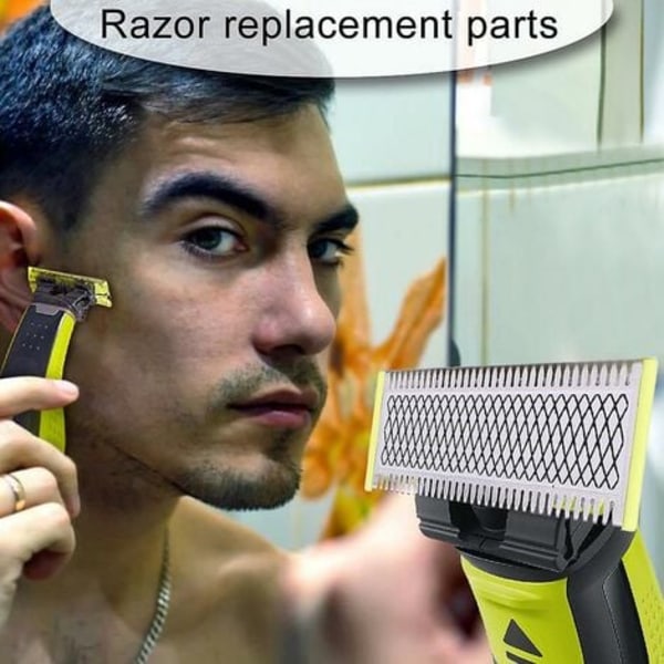 Menn Manuell Skjegg Barberblad Hode Erstatningsblad Skjeggtrimmer Barberblad Kompatibel Philips Oneblade Barbermaskin Barberblad Erstatningstilbehør Starlight_qu