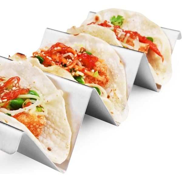 Tacoholdere 4-pak - Tacostativ i rustfrit stål_QF