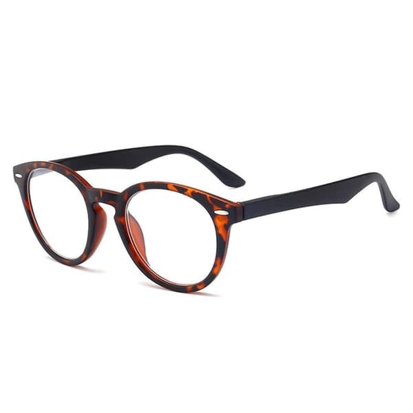 Leopard Sorte Ovale Læsebriller Styrke 2.0 Briller_qq