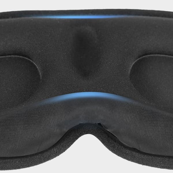 Behagelig sovemaske med lysblokering og 3D-design Sort