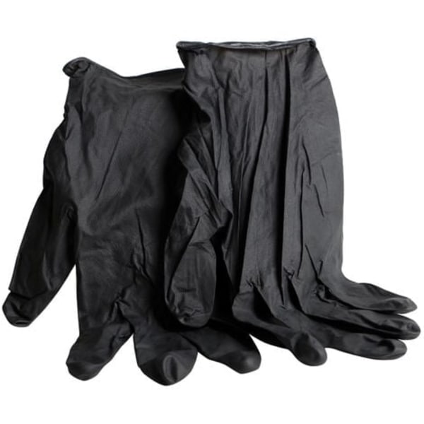 QQU-Black Mamba Nitrilhandskar Svarta Std - Förpackning med 100 STRL XL - 9/10