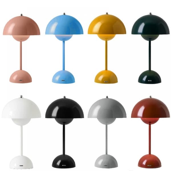 \"QD\" Bordslampa, Ögonvänlig LED Blomkruka Bordslampa Bärbar för Skolan